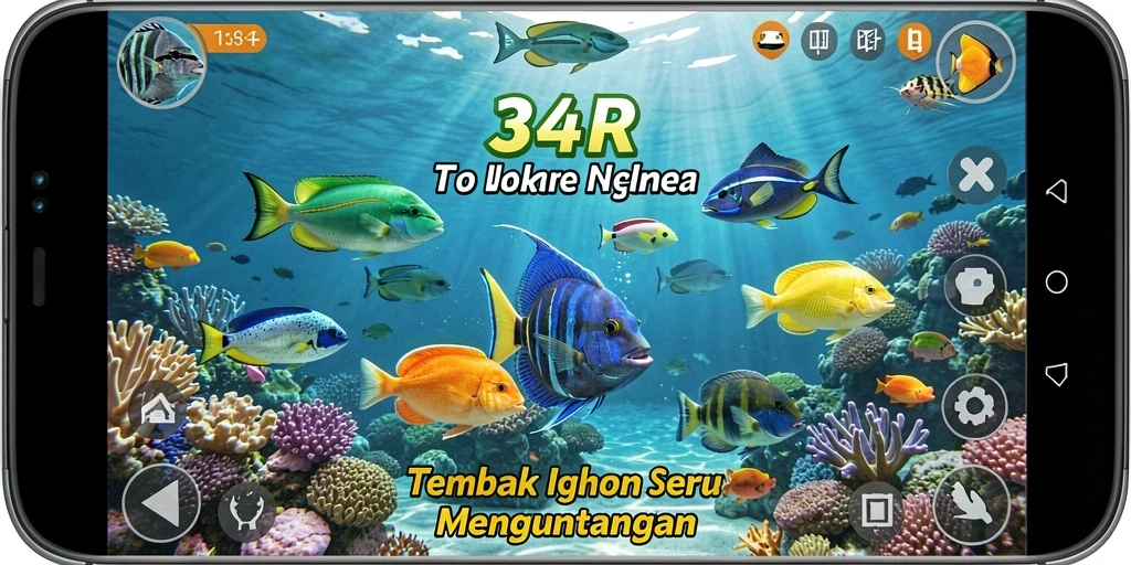 Tampilan screenshot 34R menampilkan aksi seru Tembak Ikan yang menarik.