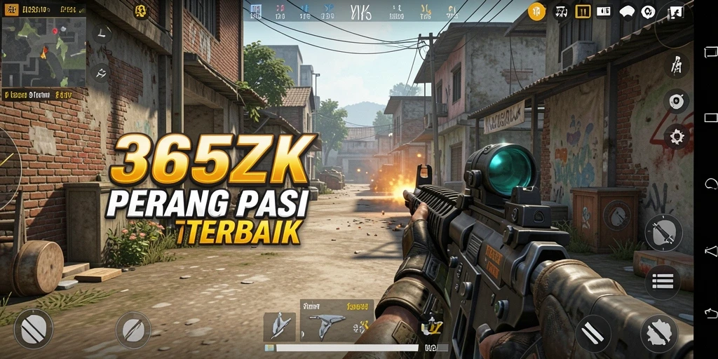 Screenshot tampilan aksi intens dalam 365ZK.
