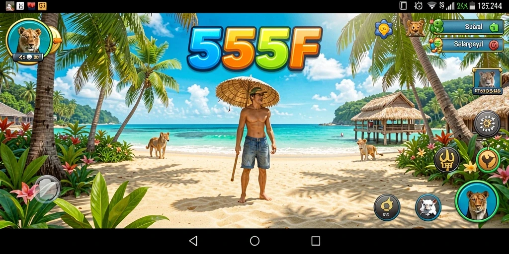 Tangkapan layar gameplay <strong>555F</strong> yang menunjukkan kesenangan permainan Casual.