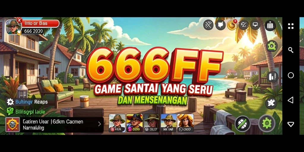 Tampilan gameplay dari 666FF yang ceria dan menarik.