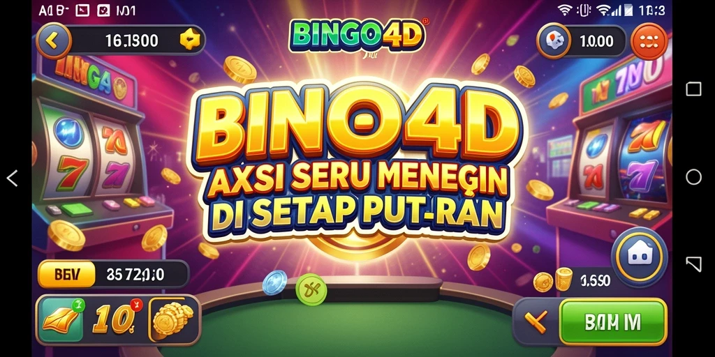 Tampilan aksi seru dalam BINGO4D dengan grafis menakjubkan.
