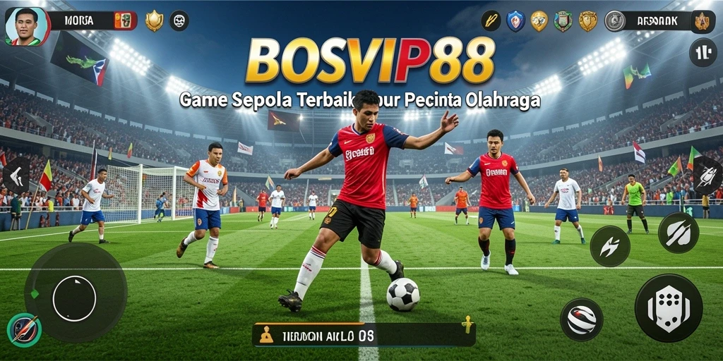Gameplay BOSVIP88 yang seru dan realistis di lapangan hijau.