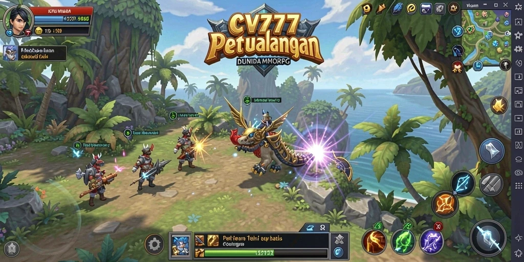 Tampilan gameplay menarik dari CV777 di dunia MMORPG.