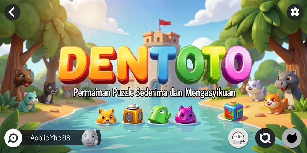 Tampilan gameplay DENTOTO yang seru dan penuh warna.