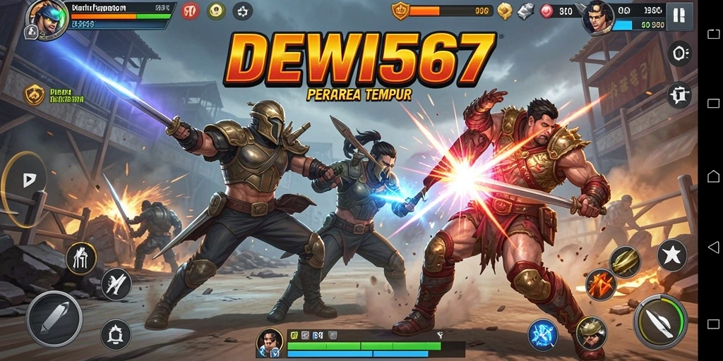 Screenshot DEWI567 menampilkan karakter bertarung dengan grafik yang menakjubkan.
