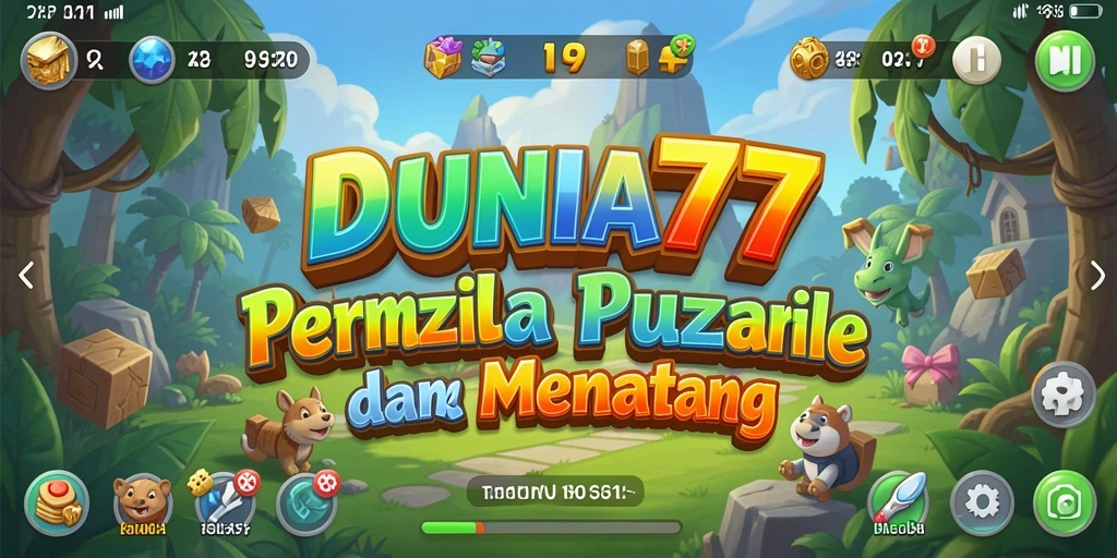 Gameplay DUNIA77 yang menantang dalam dunia Puzzle.