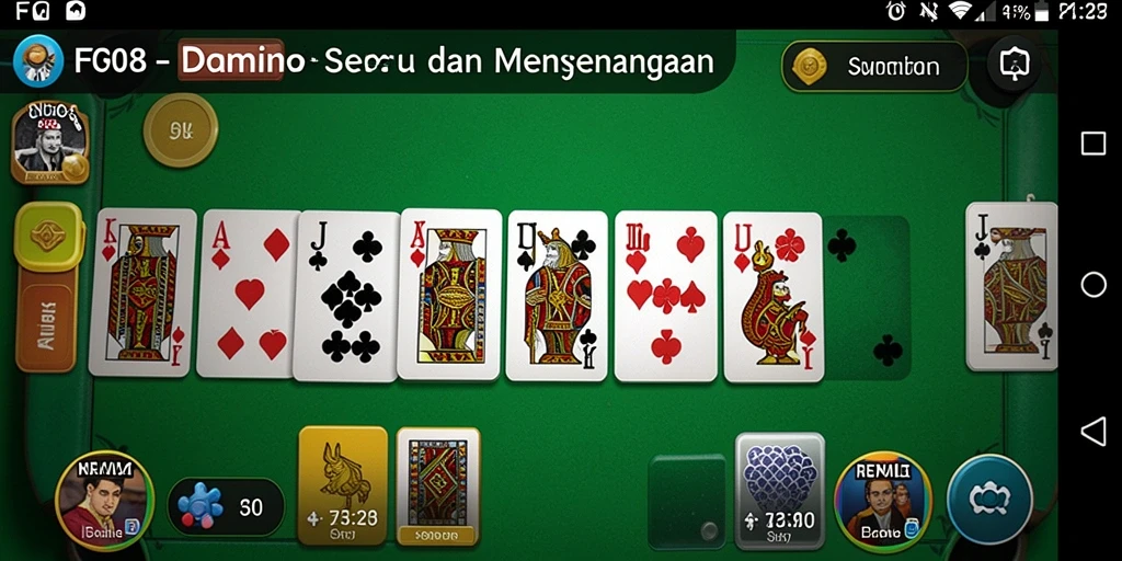 Tampilan gameplay seru dan menarik dari game Domino.