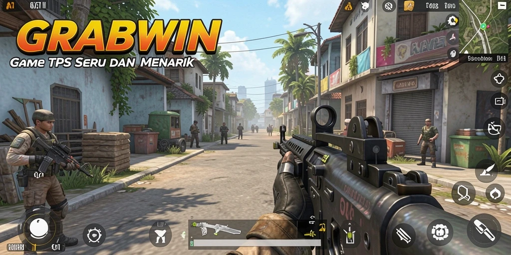 Tampilan gameplay seru dengan aksi tembak-menembak yang mendebarkan.