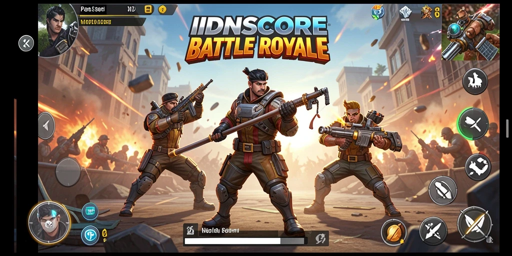 Screenshot gameplay IDNSCORE dengan aksi tempur yang epik dan mendalam.