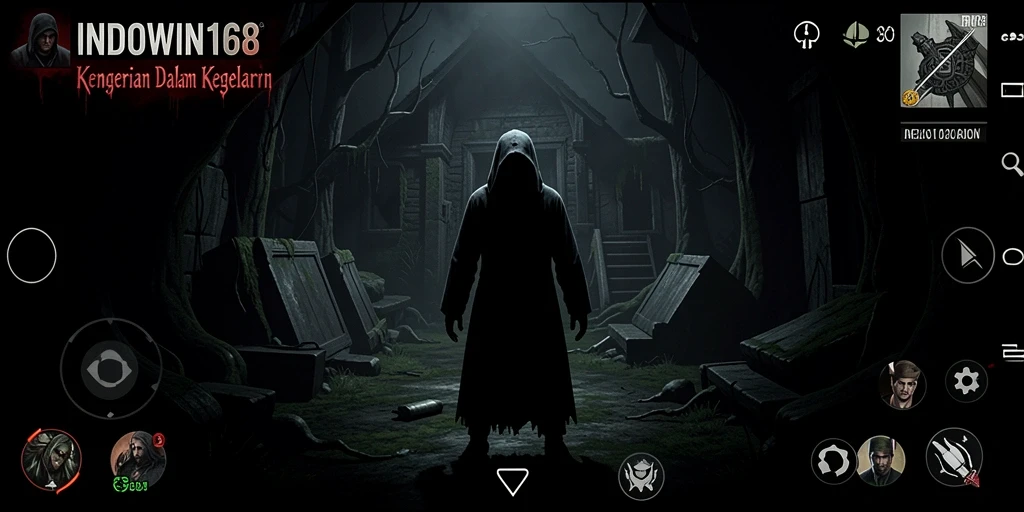 Gambaran menegangkan dari gameplay horror INDOWIN168.