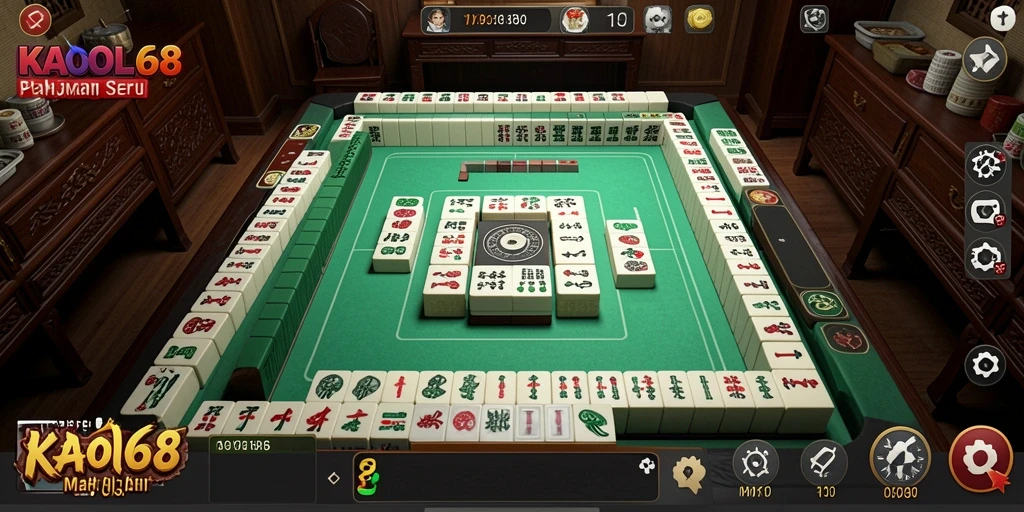 Tampilan gameplay menarik KAOL68 dengan elemen Mahjong.
