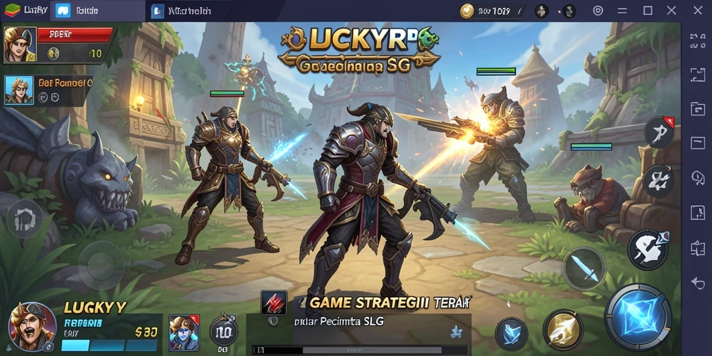 Tampilan gameplay seru LUCKYRP yang mendebarkan.