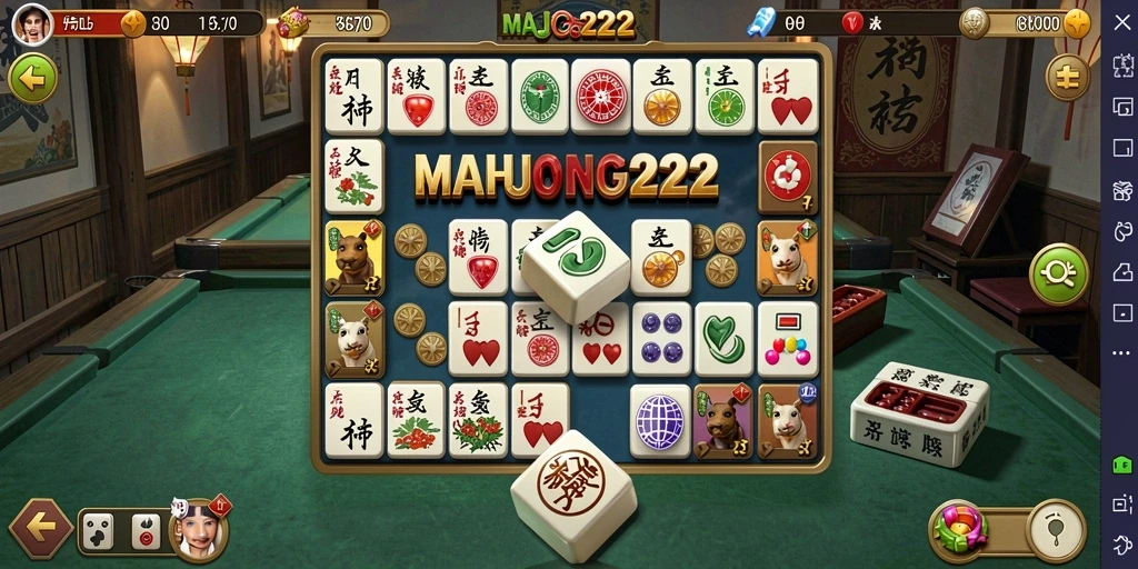 Gameplay seru <strong>MAHJONG222</strong> yang menantang dan penuh warna.