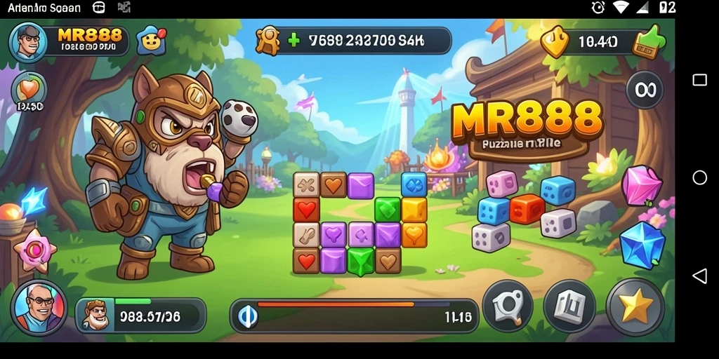 Tampilan gameplay seru MR888 yang menantang otak.