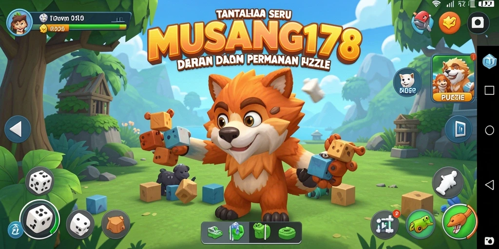 Screenshot gameplay <strong>MUSANG178</strong> yang penuh warna dan menantang.