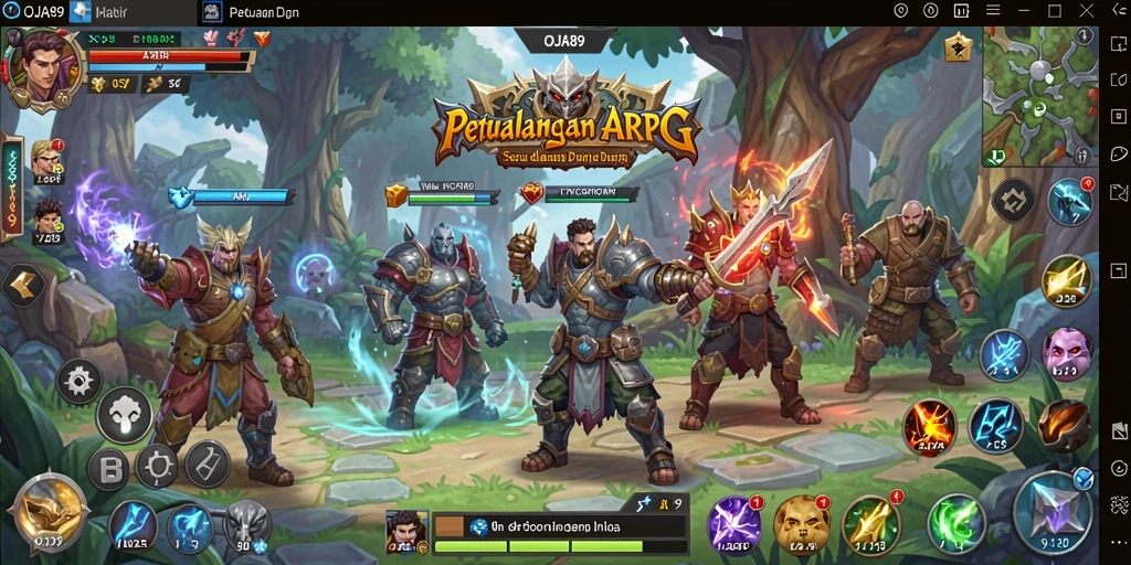 Tangkapan layar gameplay menampilkan aksi pertarungan yang mendebarkan di OJA89.