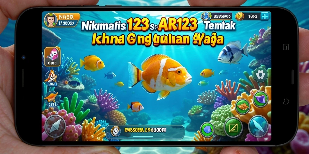 Tampilan utama gameplay PASAR123 dengan aksi tembak ikan yang seru.