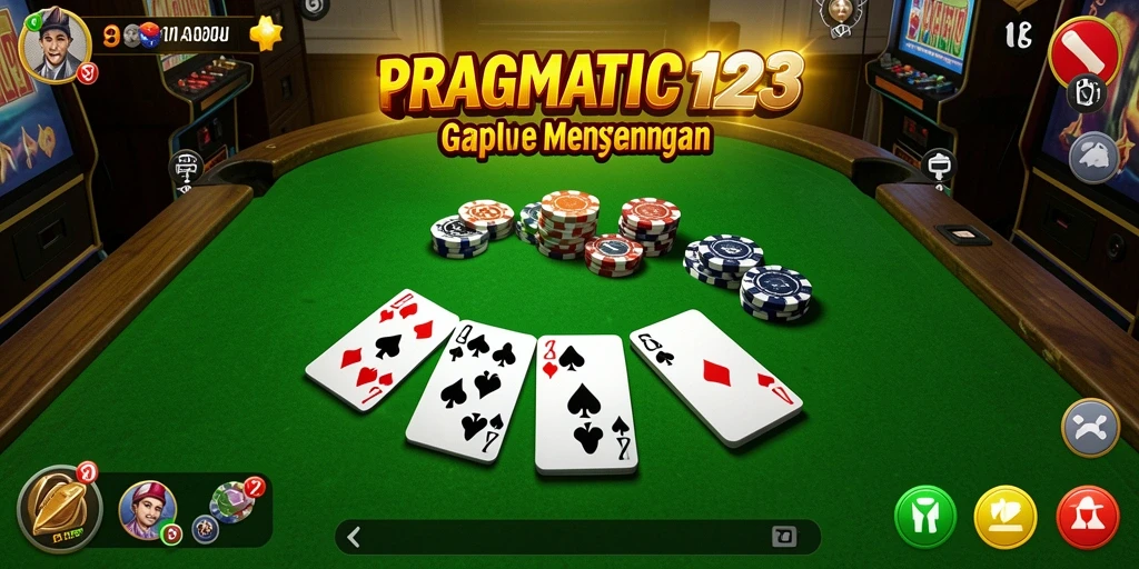Tampilan gameplay seru PRAGMATIC123 dalam permainan Gaple.