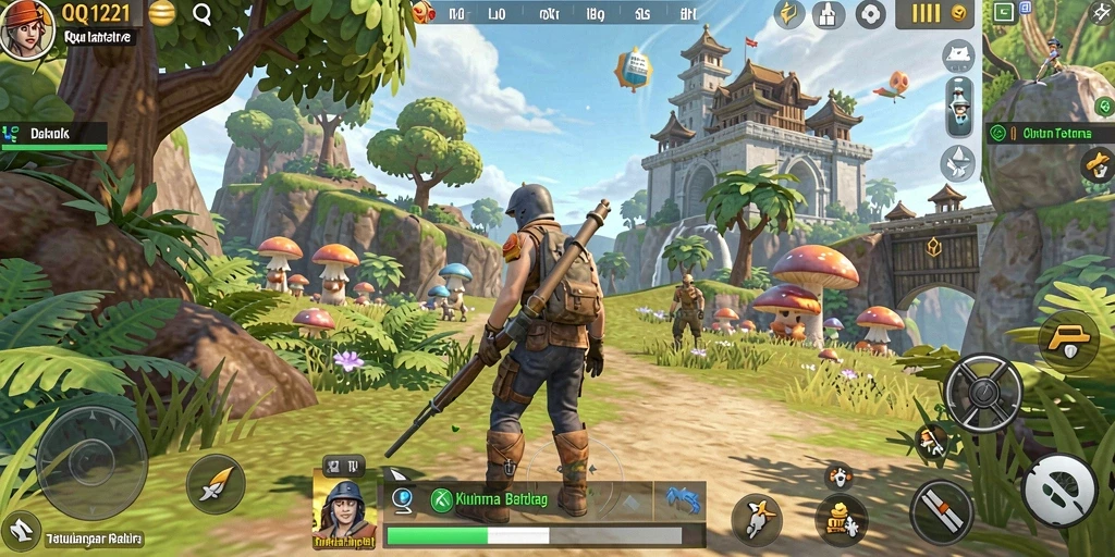 Tampilan gameplay terbuka yang menakjubkan dari QQ1221.