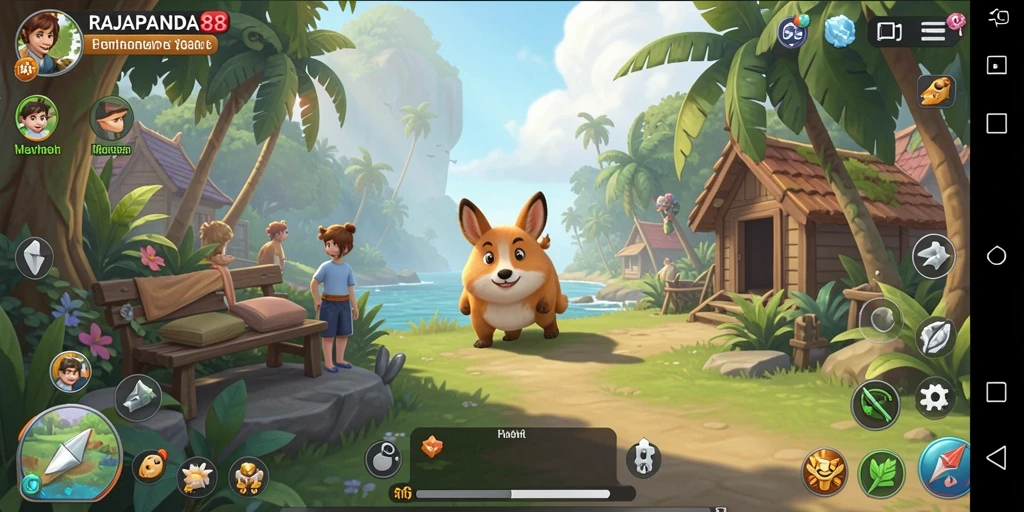 Tampilan menarik gameplay RAJAPANDA88 yang penuh warna.