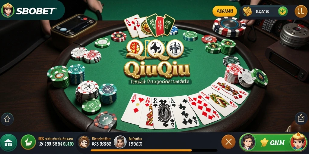 Screenshot utama SBOBET menampilkan grafis QiuQiu yang memukau.