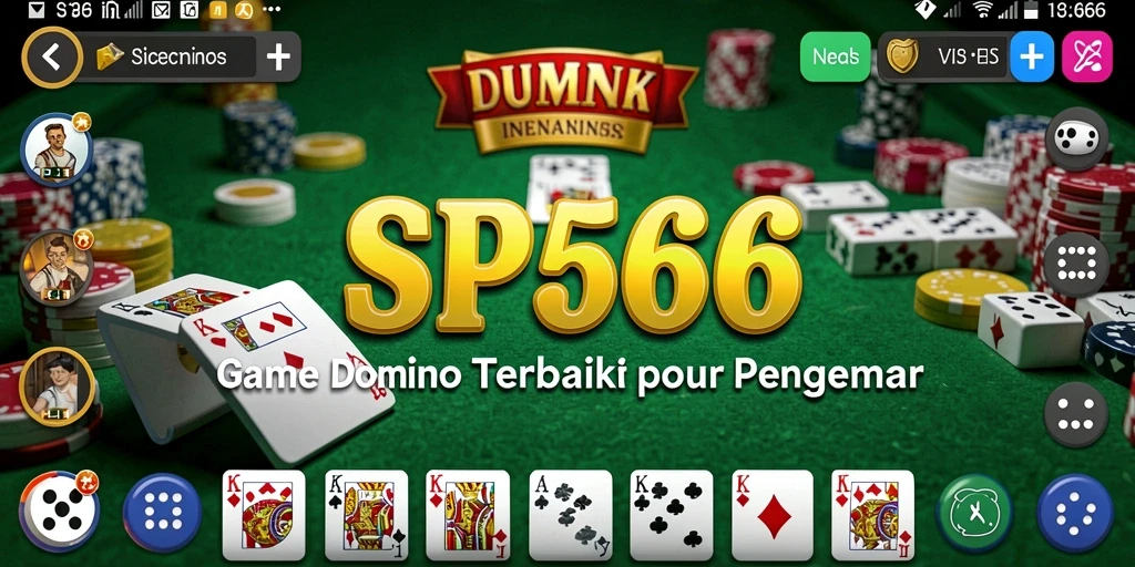 Screenshot gameplay SP666 menampilkan suasana seru dan kompetitif dari permainan Domino.