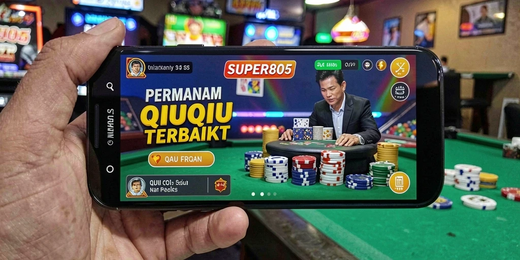 Tangkapan layar game QiuQiu yang menunjukkan aksi seru permainan.