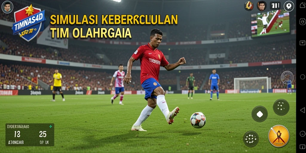 Tampilan gameplay TIMNAS4D yang menawan dan realistis.