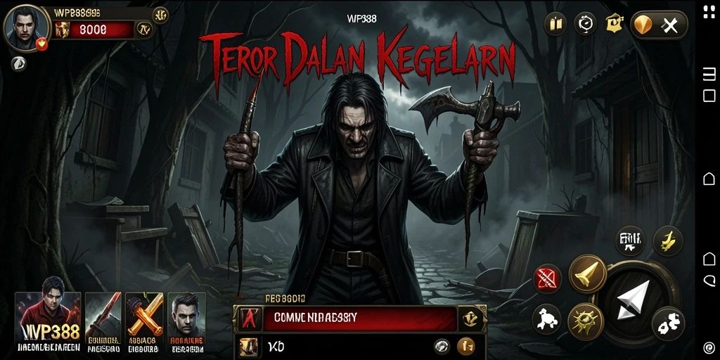 Tampilan gameplay WP888 yang menyeramkan dengan efek grafis yang mendetail.