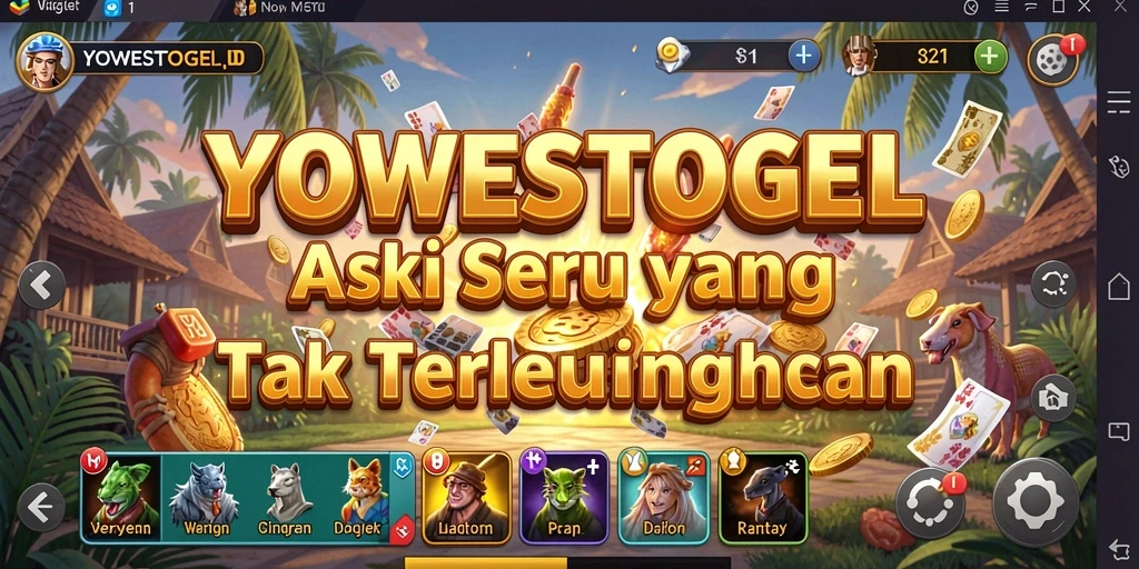 Screenshot gameplay YOWESTOGEL menunjukkan aksi seru yang mendebarkan.